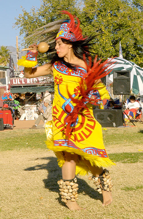 Aztec Dancer, 8th Annual Pahrump Pow Wow, Pahrump, Nevada 2006 - © Mickey Cox 2006