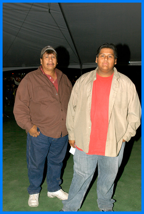 Herb and Jeremy McCabe of Sound of Audio Thunder, The Best Sound Around The Circle, working their magic at the Southern Paiute's Veteran's Pow Wow, Las Vegas, Nevada 2008 - © 2008 Mickey Cox Sound of Audio Thunder