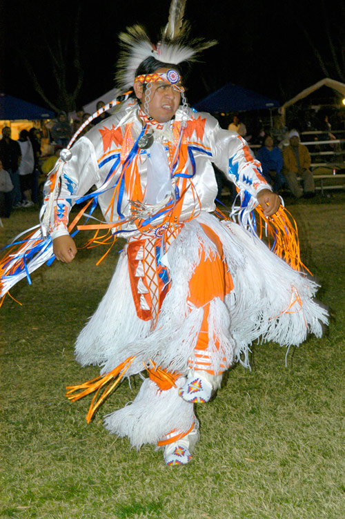 Grass Dancer - Young Mens Grass Dancer, 9th Annual Pahrump Pow Wow, Pahrump, Nevada 2007 - © Mickey Cox 2007