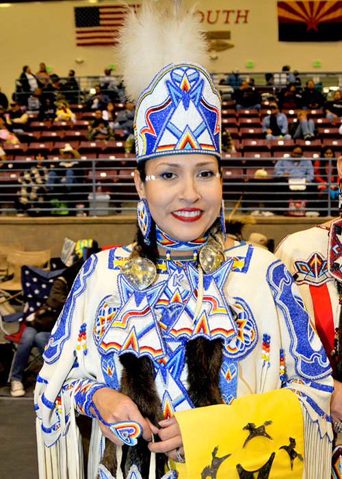  Jhane Meyers, Comanche / Blackfeet - Executive Director - American Indian National Center for Televison and Film -  at the Avi Resort and Casino Pow Wow, at the Fort Mojave Reservation, Mojave Crossing, near Laughlin, Nevada, 2009  -  © 2009 Mickey Cox