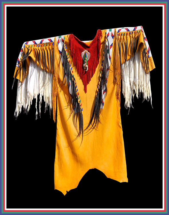 Lakota War Shirt, Created by BRADLEY MITCHELL, Broadmeadow.net, - 2008 -  © Mickey Cox 2008