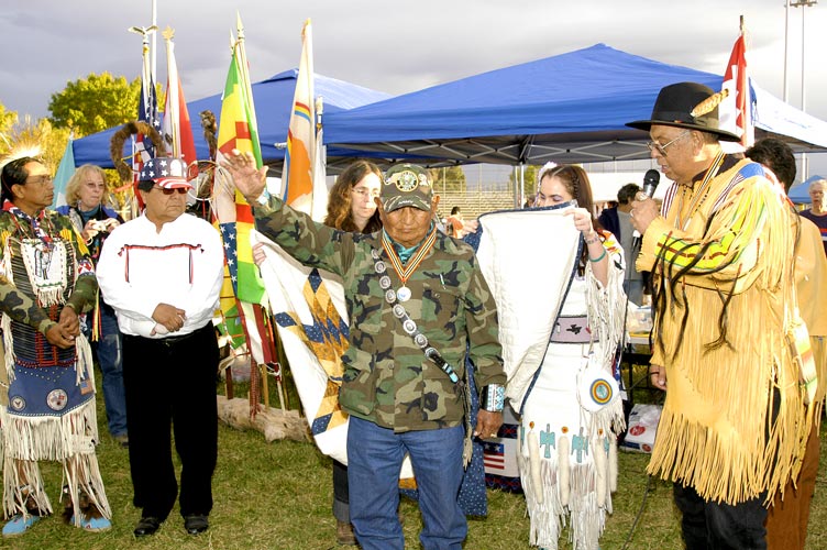 Yodel Billah, U.S> Army Ret., Navajo Code Talker - © Mickey Cox 2006