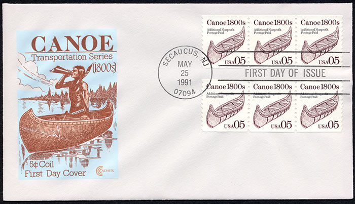 The Canoe, FDC, 1991
