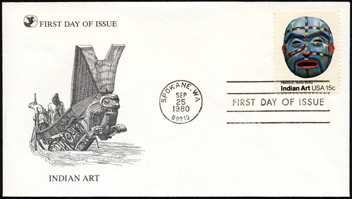 Indian Art, FDC, 1980